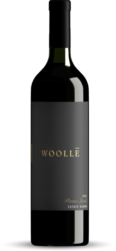 bottle of petite sirah wine