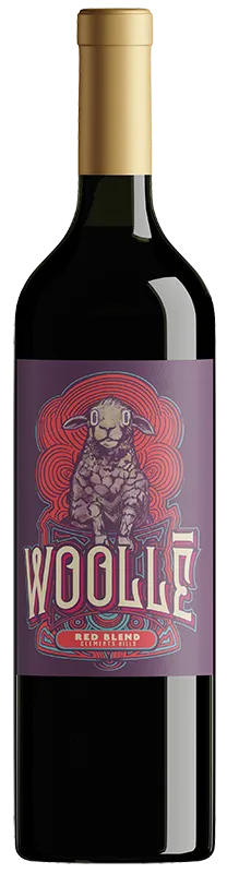 woolle red blend 2023 bottle